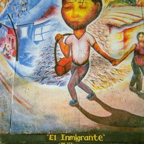 Photograph of Joel Bergner's mural &ldquo;El Inmigrante&rdquo; in San Francisco